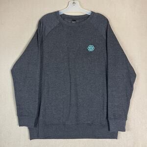 Apple Mindful Minute Challenge Sweatshirt Adult L Gray Embroidered Crew Neck